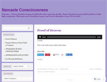 Tablet Screenshot of namasteconsciousness.com